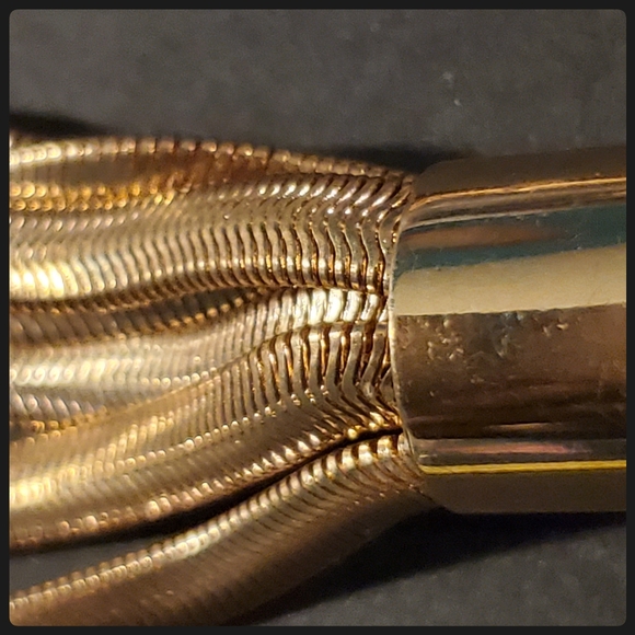 Multi Strand Gold Necklace with Earrings. - Picture 8 of 15